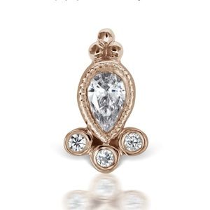 Diamond Delia Threaded Stud Earring